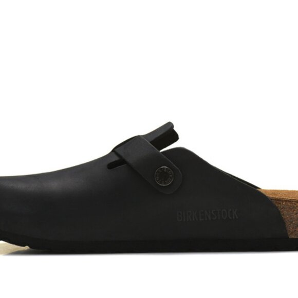 Birkenstock Boston Suede Leather Soft Footbed Clog - Picture 3 of 5